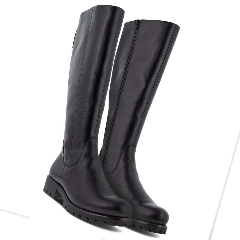 Women's Ecco Modtray High Boots Black | Canada 18XYU